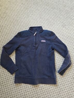 Vineyard Vines Navy Quarter-Zip Pullover